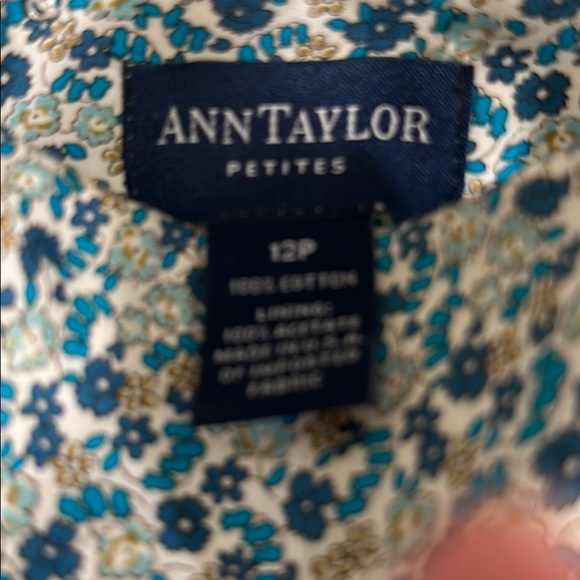 Summery vintage blue/green Ann Taylor floral dress - Picture 6 of 6